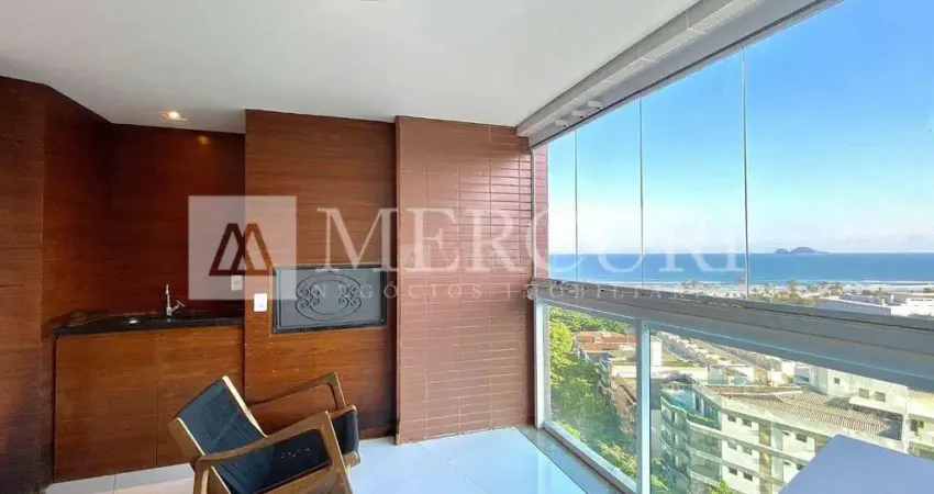 Apartamento no Guarujá, Enseada, Varanda Gourmet, Vista Mar, Prédio com Lazer Completo