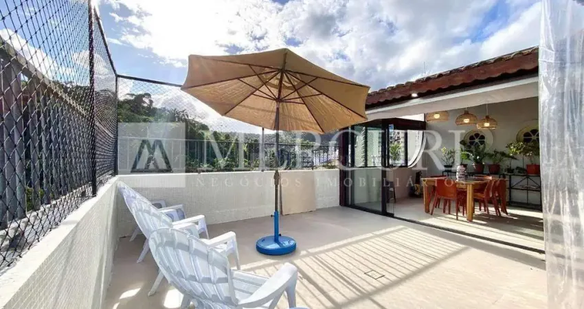 Cobertura no guarujá, enseada, penrhouse, 3 quartos, sendo 2 suítes e varanda - mercuri imóveis - imobiliária no guarujá