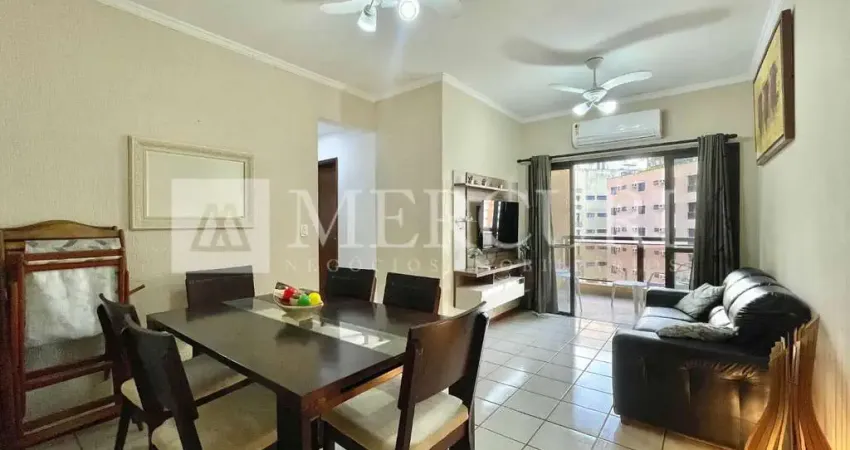 Apartamento no Guarujá, Enseada, Mobiliado, 3 Quartos, Prédio com Lazer.