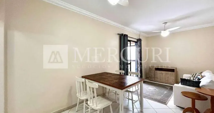 Apartamento no Guarujá, Pitangueiras, vista mar, 2 dormitórios, sendo 1 suite - Mercuri Imóveis Guarujá.