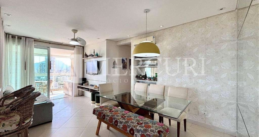 Apartamento no Guarujá, Enseada, com Varanda Gourmet, Vista Mar, 3 Suítes, Mercuri Imóveis Guarujá.