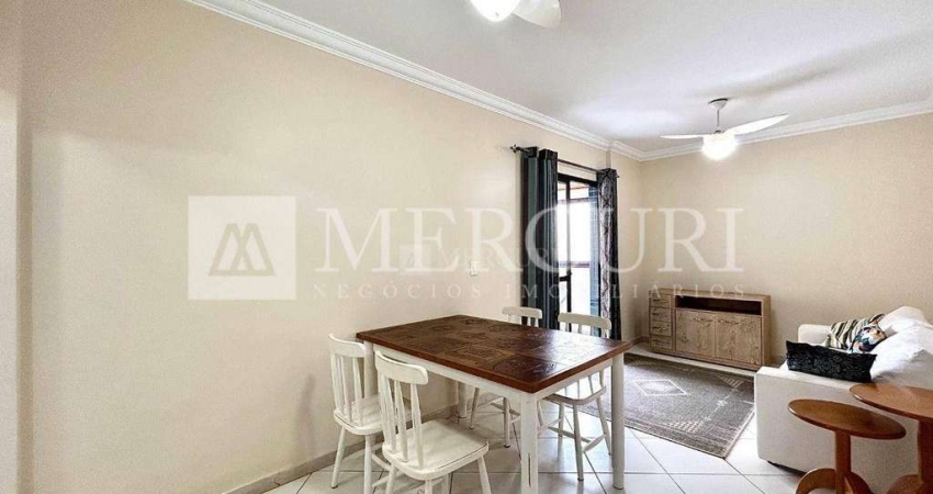 Apartamento no Guarujá, Pitangueiras, vista mar, 2 dormitórios, sendo 1 suite - Mercuri Imóveis Guarujá.