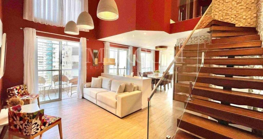 Apartamento no Guarujá, Jardim Astúrias, Vista mar, Decorado, 4 Quartos