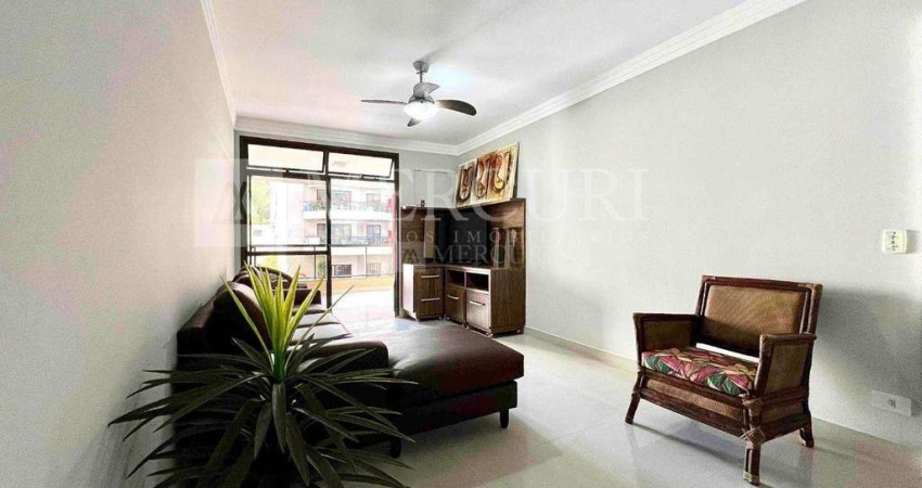 Apartamento no Guarujá, Pitangueiras, 3 quartos sendo 2 suítes.