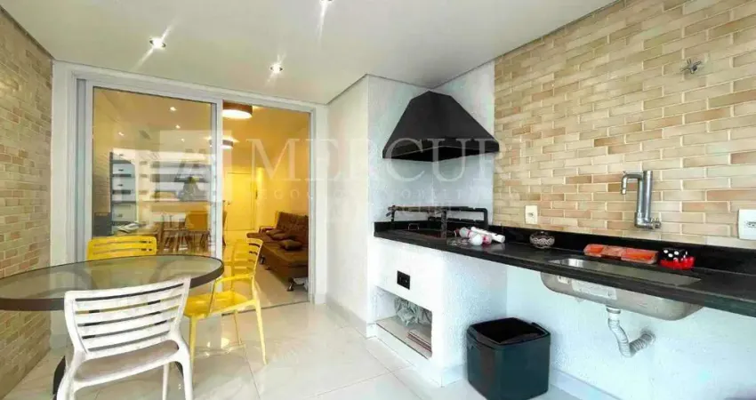 Apartamento no Guarujá, Astúrias,  2 Quartos, Reformado e Sacada Gourmet - Mercuri Imóveis - Imobiliária no Guarujá