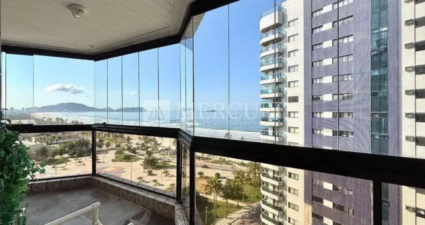 Apartamento no guarujá, enseada, 3 quartos, 50 metros da praia e lazer completo - mercuri imóveis - imobiliária no guarujá