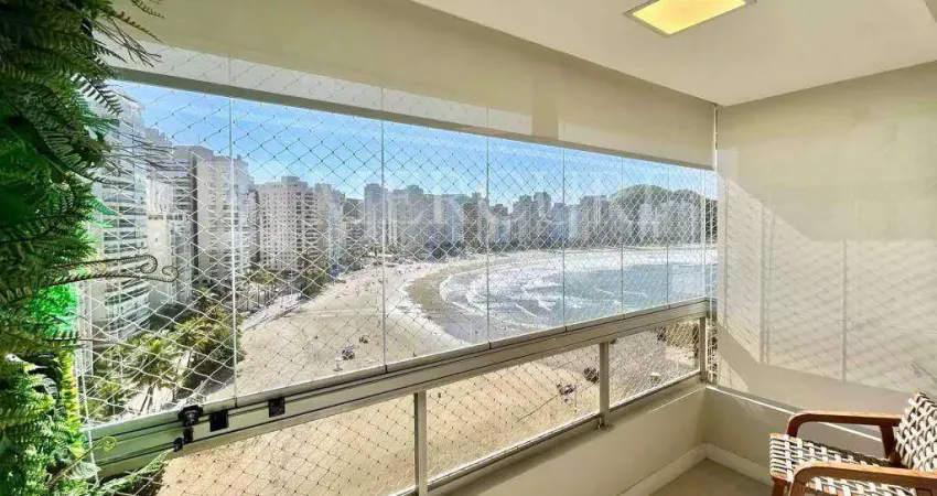 Apartamento no guarujá, astúrias, 2 quartos, sendo 1 suíte e sacada com vista para o mar - mercuri imóveis - imobiliária no guarujá