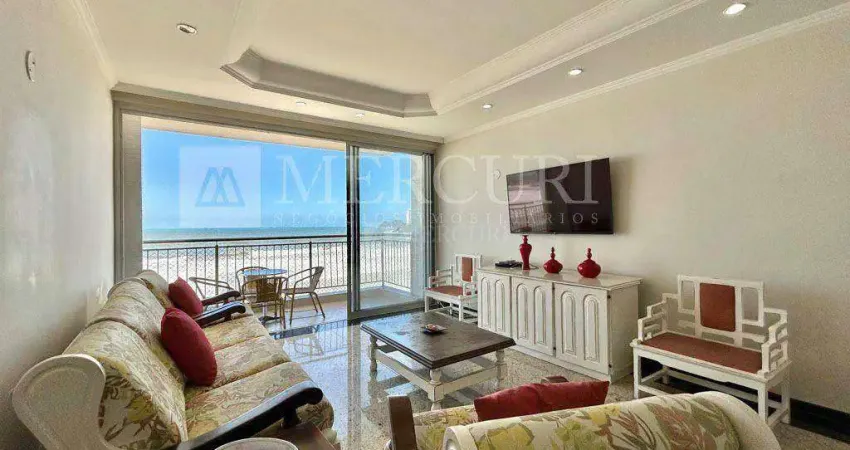 Apartamento no guarujá, pitangueiras, 4 quartos, sendo 2 suítes e sacada com vista total para o mar - mercuri imóveis - imobiliária no guarujá.