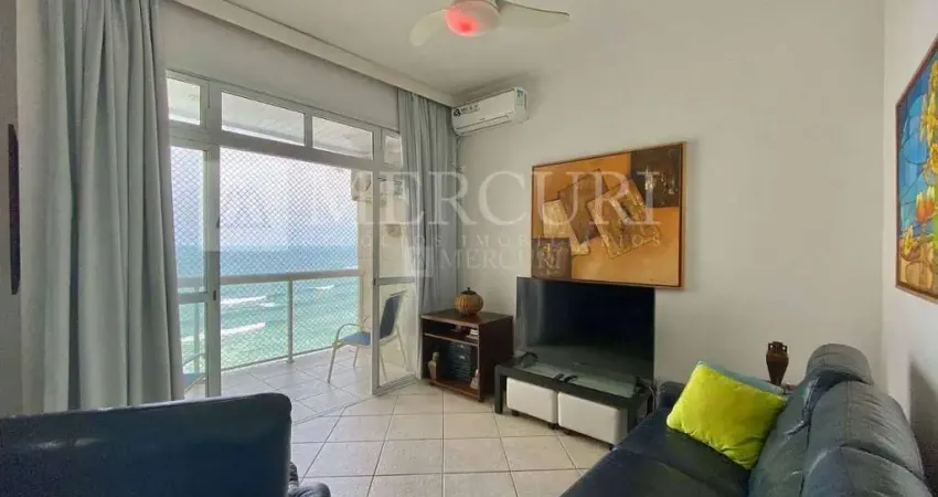 Apartamento no guarujá, pitangueiras, 2 quartos, sendo 1 suíte e sacada com vista para o mar - mercuri imóveis - imobiliária no guarujá