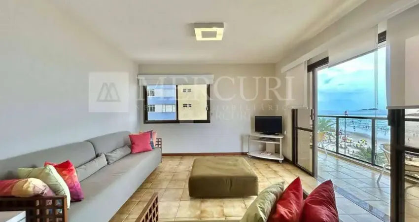 Apartamento no guarujá, pitangueiras, 4 quartos, sendo 1, frente ao mar e sacada com vista total para o mar - mercuri imóveis - imobiliária no guarujá