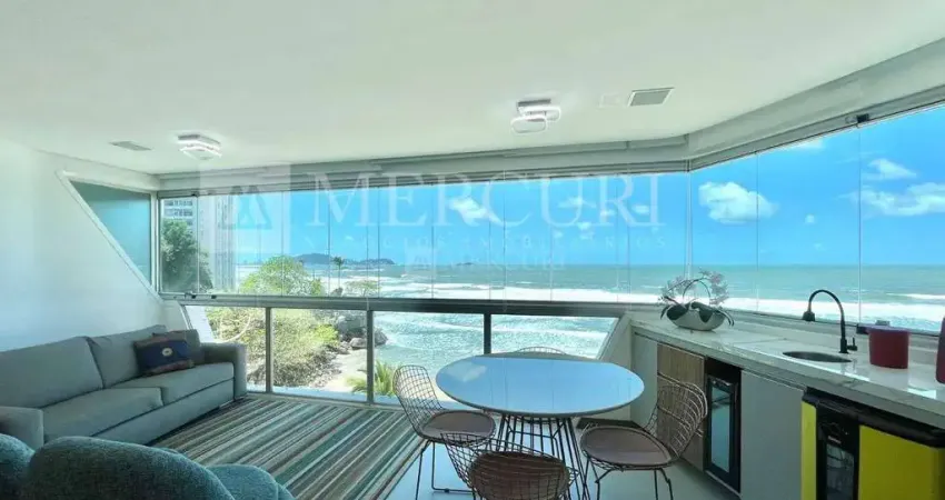 Apartamento no guarujá, astúrias, 3 quartos, sendo suítes, sacada com vista para o mar - mercuri imóveis - imobiliária no guarujá