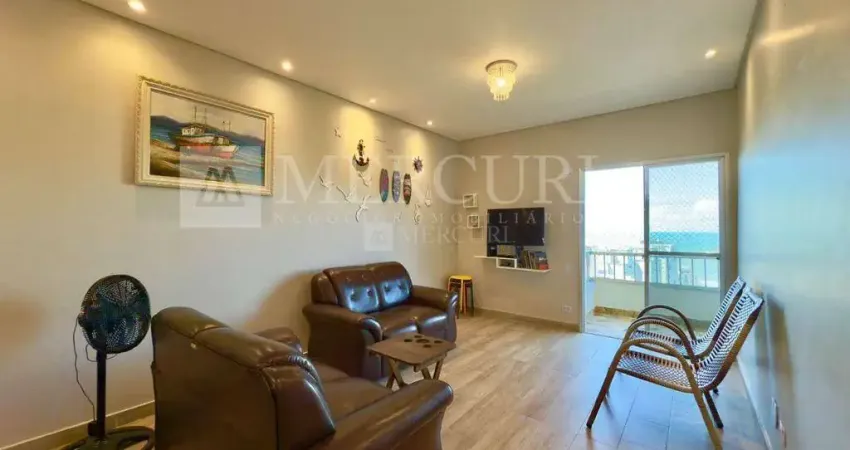 Apartamento no guarujá, pitangueiras, 2 quartos, sacada com vista mar e prédio com lazer - mercuri imóveis - imobiliária no guarujá