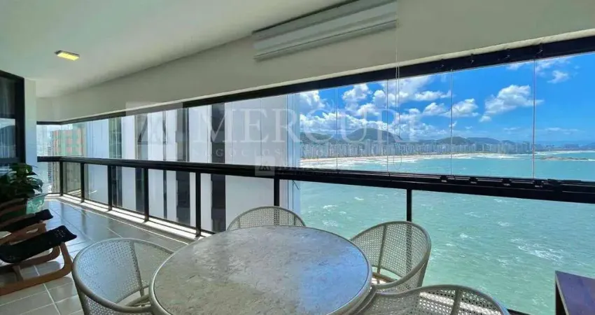 Apartamento no guarujá, astúrias, 3 quartos, sendo suítes e sacada com vista para mar aberto - mercuri imóveis - imobiliária no guarujá