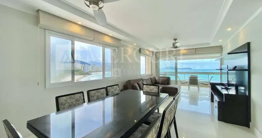 Apartamento no guarujá, astúrias, 4 quartos, sendo suítes e varanda gourmet com vista panorâmica para o mar - mercuri imóveis - imobiliária no guarujá