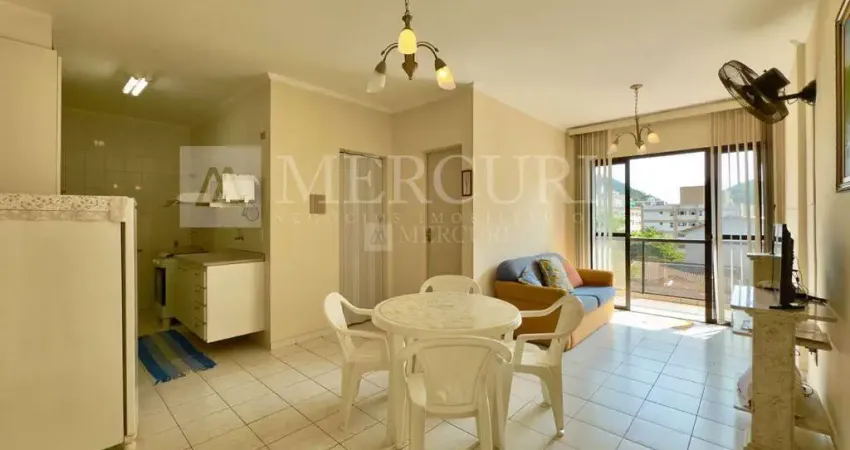 Apartamento no guarujá, enseada, 1 quarto, sacada e lazer no prédio - mercuri imóveis - imobiliária no guarujá