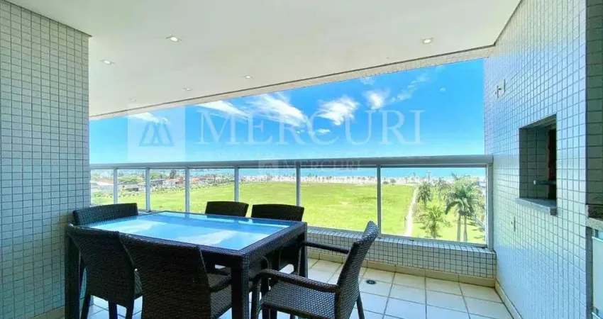 Apartamento no guarujá, enseada, 3 quartos, sendo suítes e varanda gourmet com vista mar - mercuri imóveis - imobiliária no guarujá