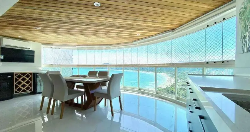 Apartamento no guarujá, enseada, 4 quartos, sendo suítes e varanda com vista para o mar - mercuri imóveis - imobiliária no guarujá