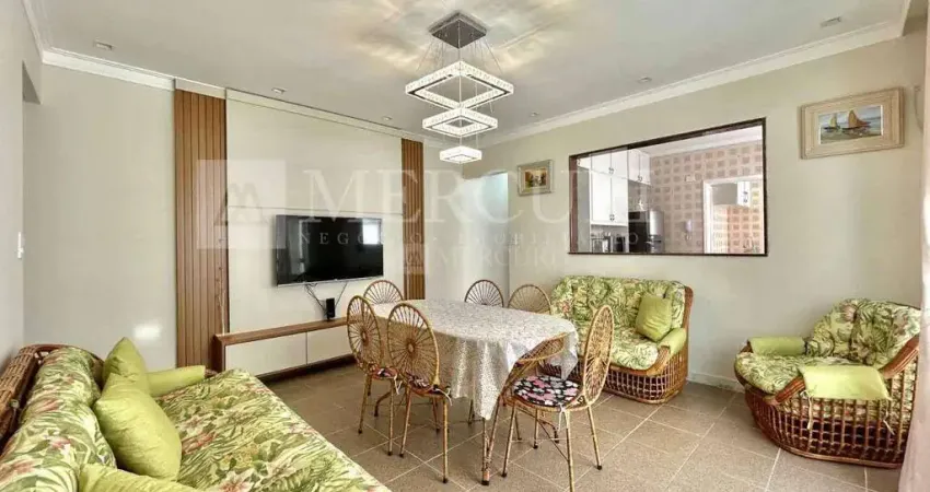 Apartamento à venda no guarujá, enseada, 2 quartos, repaginado, mobiliado - mercuri imóveis guarujá