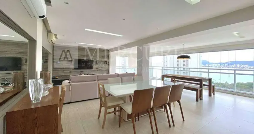 Apartamento no guarujá, enseada, com vista mar, 3 suítes - mercuri imóveis guarujá