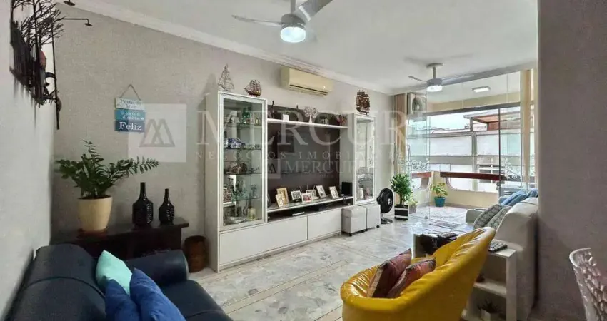 Apartamento no guarujá, enseada, 3 quartos, sendo 1 suíte, sacada e prédio com lazer - mercuri imóveis - imobiliária no guarujá