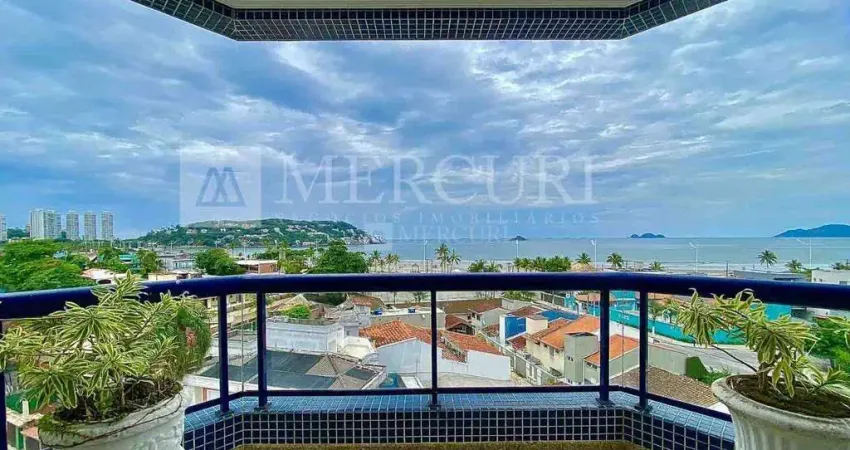 Cobertura no Guarujá, Enseada, 3 Quartos, Sendo 1 Suíte e Varanda com Vista para o Mar - Mercuri Imóveis - Imobiliária no Guarujá