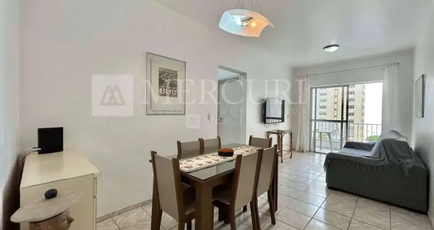 Apartamento no Guarujá, Pitangueiras, Sacada com Vista Pacial para o Mar - Mercuri Imóveis - Imobiliária no Guarujá