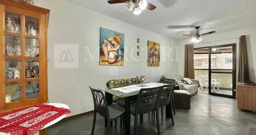 Apartamento no Guarujá, Pitangueiras, Mobiliado, Sacada com Vista Parcial do Mar - Mercuri Imóveis - Imobiliária no Guarujá