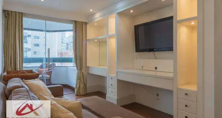 Apartamento com 4 dormitórios para alugar, 147 m² por R$ 17.708,00/mês - Moema - São Paulo/SP