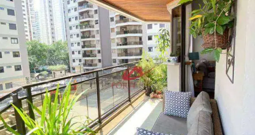 Apartamento para alugar, 143 m² por R$ 12.043,00/mês - Moema - São Paulo/SP