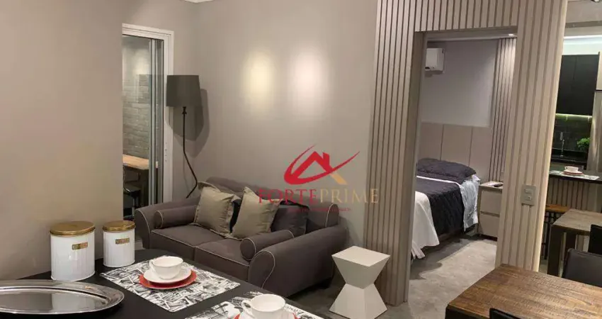 Apartamento com 1 dormitório para alugar, 54 m² por R$ 10.000,00/mês - Brooklin - São Paulo/SP