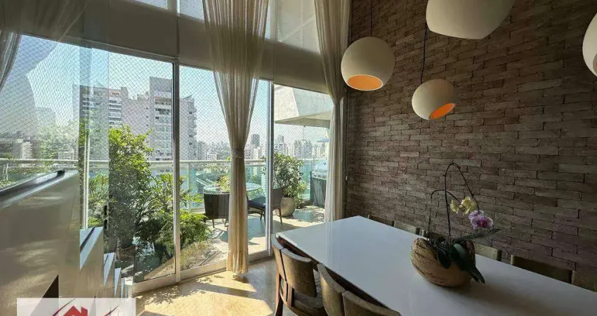 Apartamento Duplex com 4 dormitórios, 210 m² - venda por R$ 4.980.000,00 ou aluguel por R$ 43.000,00/mês - Brooklin - São Paulo/SP