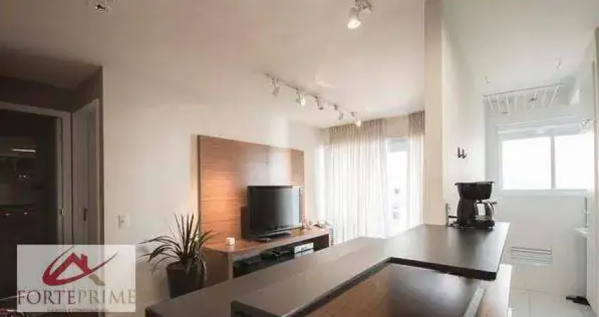 Apartamento com 1 dormitório para alugar, 50 m² por R$ 5.727,56/mês - Campo Belo - São Paulo/SP