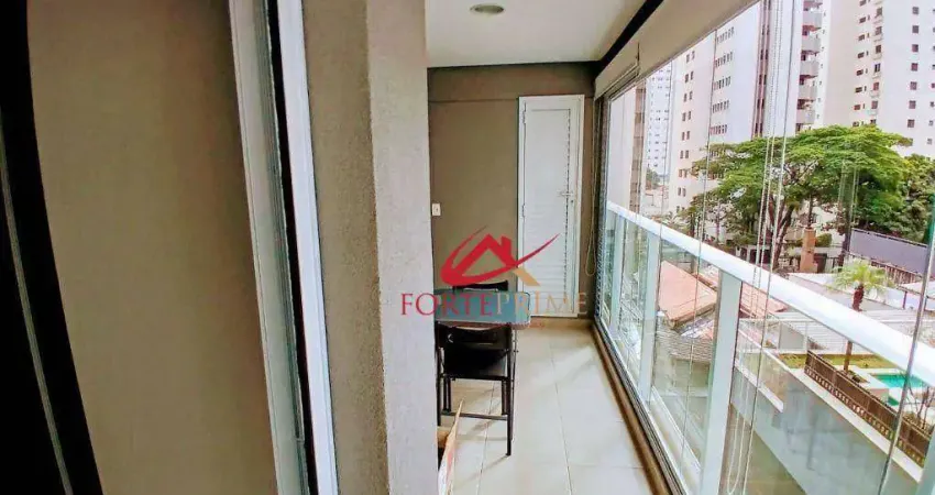 Apartamento com 1 dormitório para alugar, 41 m² por R$ 5.289,00/mês - Moema - São Paulo/SP