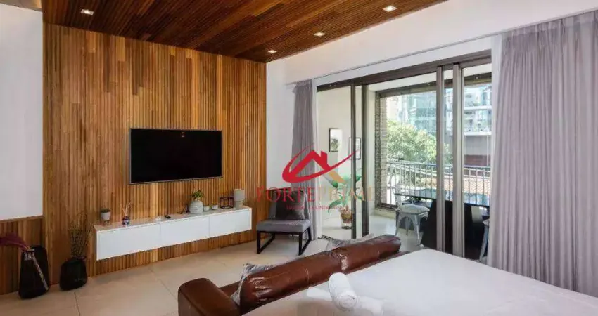 Apartamento com 1 dormitório para alugar, 61 m² por R$ 8.444,35/mês - Itaim - São Paulo/SP
