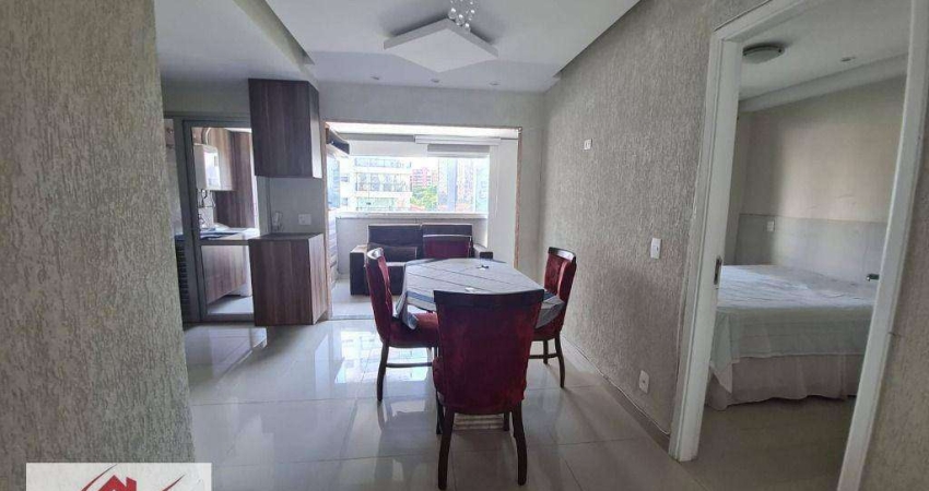 Apartamento com 1 dormitório para alugar, 51 m² por R$ 5.193,85/mês - Campo Belo - São Paulo/SP