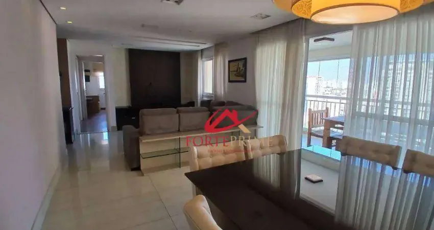 Apartamento com 3 dormitórios para alugar, 123 m² por R$ 9.320,00/mês - Campo Belo - São Paulo/SP