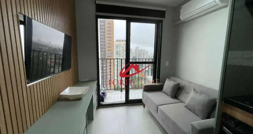 Apartamento com 1 dormitório para alugar, 27 m² por R$ 4.496,00/mês - Campo Belo - São Paulo/SP