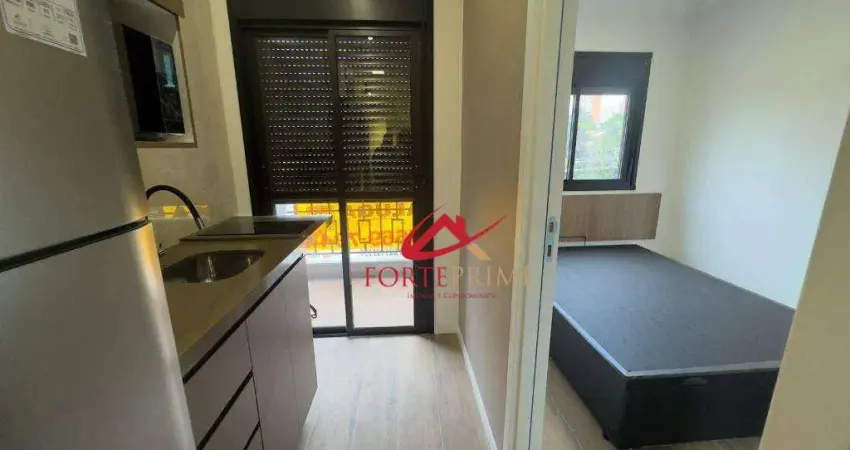 Apartamento com 1 dormitório para alugar, 24 m² por R$ 3.150,00/mês - Santo Amaro - São Paulo/SP