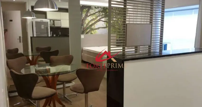 Apartamento com 1 dormitório para alugar, 50 m² por R$ 6.930,00/mês - Brooklin - São Paulo/SP