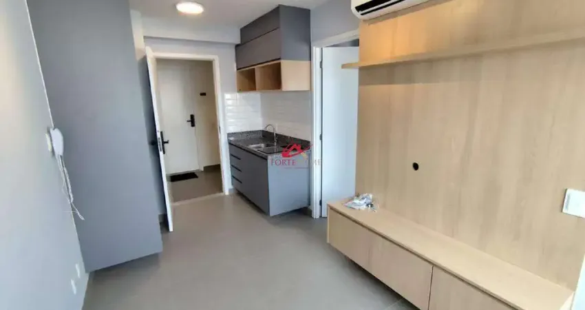 Aluguel: apartamento 1q+suíte na vila olímpia, frente, 29m², mobiliado