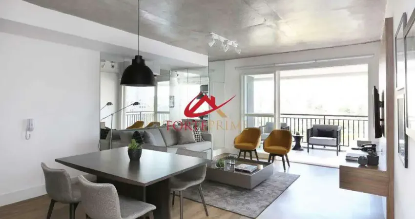 Apartamento no brooklin mobiliado para locação 70 m² com 01 dormitório