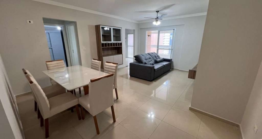 Apartamento mobiliado frente mar com 2 dormitórios à venda, 106 m² por R$ 875.000 - Aviação - Praia Grande/SP