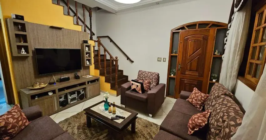 Sobrado com 3 dormitórios à venda, 172 m² por r$ 750.000,00 - vila pires - santo andré/sp