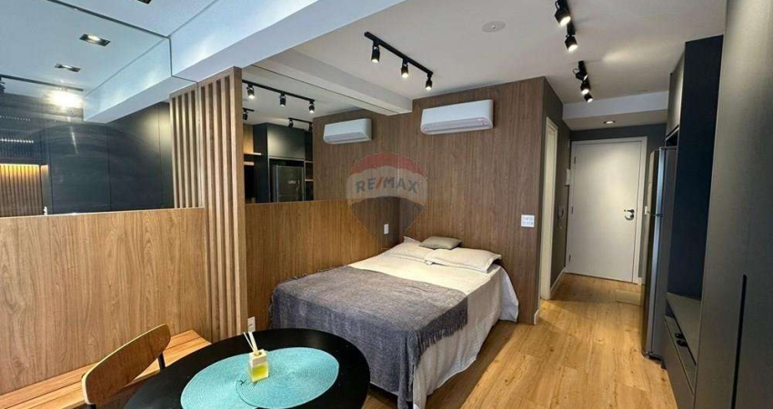 Studio mobiliado próximo ao Shopping West Plaza - Lazer completo e localização privilegiada