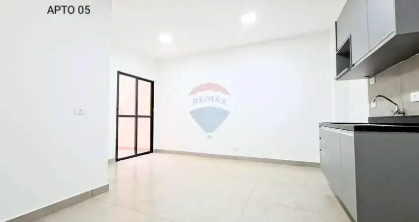 Apartamento nunca habitado à locação com 49m², 1 dormitório e varanda/quintal, na Parapuã - Brasilandia, Zona Norte de São Paulo.
