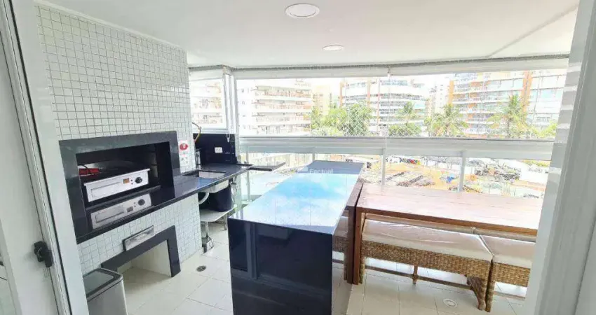 Apartamento com 4 dormitórios, 123 m² - venda ou aluguel/mês - Riviera  de São Lourenço - Bertioga/SP