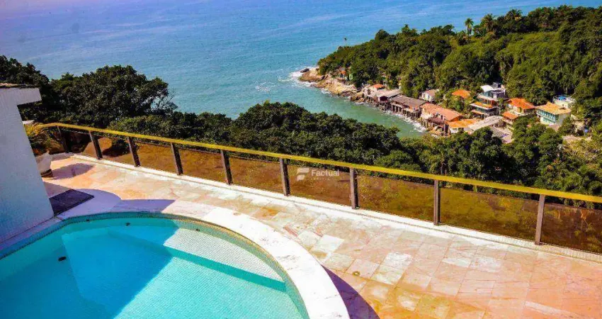 Cobertura com 4 dormitórios à venda, 330 m² por R$ 3.300.000,00 - Morro Sorocotuba - Guarujá/SP
