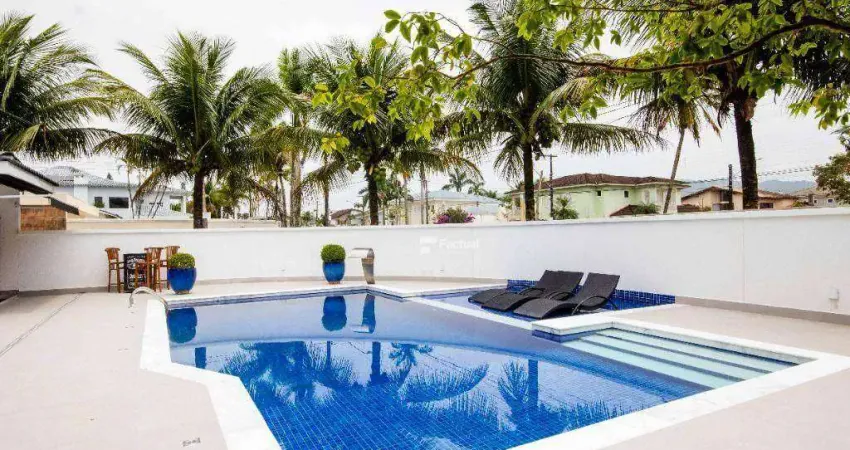 Casa com 4 dormitórios à venda, 395 m² por r$ 3.900.000,00 - acapulco - guarujá/sp