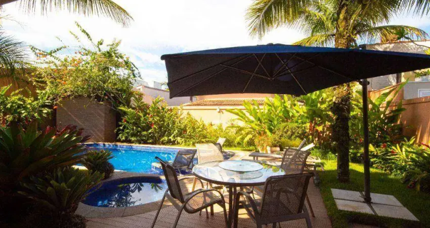 Casa com 4 dormitórios à venda, 426 m² por r$ 3.100.000,00 - acapulco - guarujá/sp