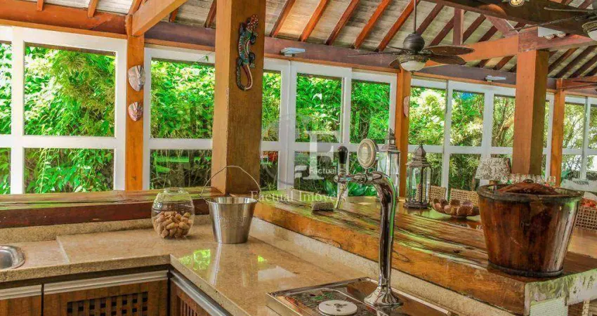 Casa com 5 dormitórios à venda, 598 m² por r$ 4.000.000,00 - pernambuco ii - guarujá/sp